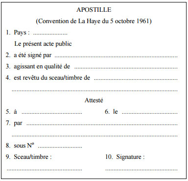 apostille la haye